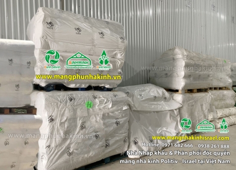 Màng pe 5 lớp, nhà lưới công nghệ cao,vật tư nhà màng, màng phủ nhà kính Politiv
