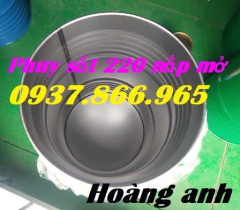 Giá phuy sắt, phuy sắt đựng dầu thải, phuy sắt cũ, phuy sắt đựng hóa chất, phuy sắt đựng sơn