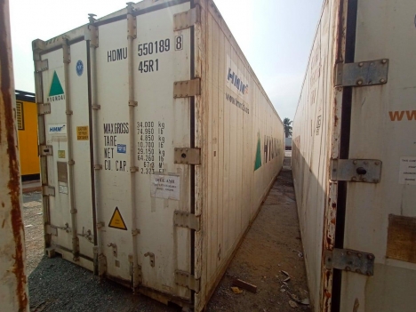 container lạnh 40feet chứa 32 tấn hàng