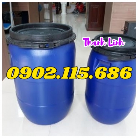 Thùng phuy nhựa 50 lít, phuy 50 lít nắp hở, thùng phuy đựng hóa chất, phuy nhựa đựng thực phẩm