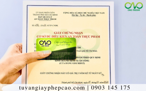 Giấy phép an toàn thực phẩm cơ sở sản xuất há cảo tại TP.HCM