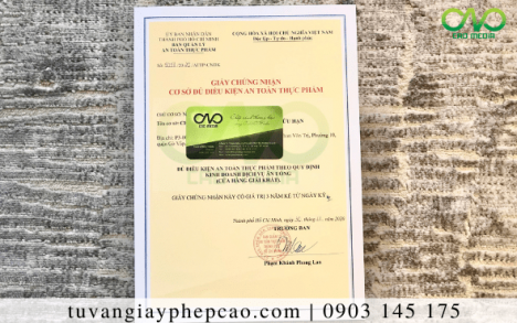 Xin giấy phép ATTP cơ sở sản xuất xíu mại