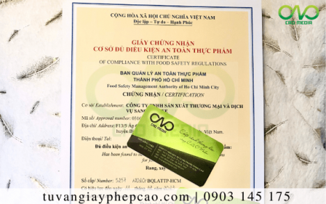 Dịch vụ xin giấy phép ATTP cơ sở sản xuất thịt càng ghẹ UY TÍN