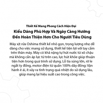 Máy xịt rửa Oshima OS-100 Máy rửa xe cao áp