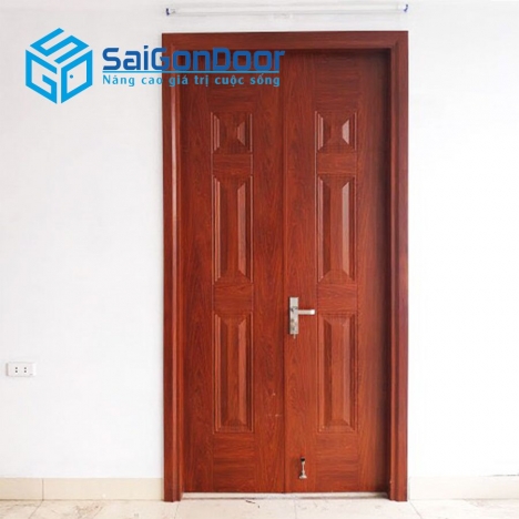 CỬA THÉP VÂN GỖ GIÁ RẺ TẠI SAIGONDOOR