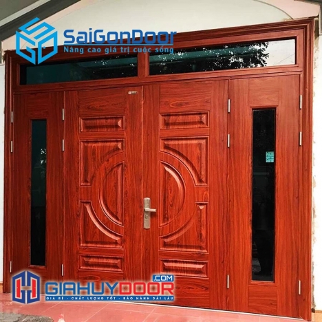 CỬA THÉP VÂN GỖ GIÁ RẺ TẠI SAIGONDOOR