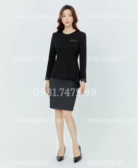 Mẫu đồng phục lễ tân nữ sang trọng mà chuyên nghiệp tại VIỆT ĐỒNG PHỤC