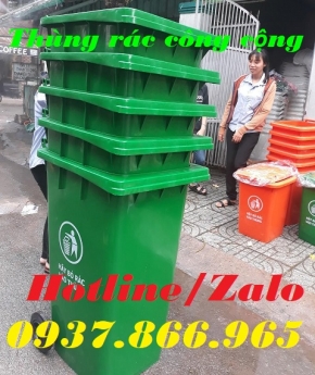 Thùng rác 120l có chân đạp, thùng rác tại các khu công nghiệp, thùng rác đạp chân