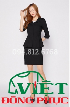 Mẫu đồng phục lễ tân nữ sang trọng mà chuyên nghiệp tại VIỆT ĐỒNG PHỤC