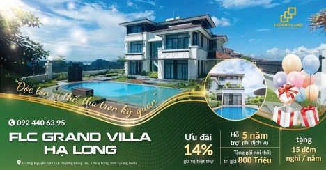 Biệt Thự đồi Sân  Golf view vịnh giá từ 25tr/m2