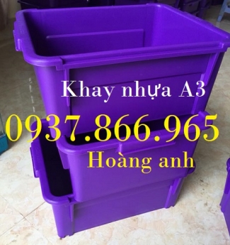 Sản xuất thùng nhựa A3, khay nhựa công nghiệp, giá thùng nhựa đặc, thùng nhựa đựng đồ cơ khí, khay n