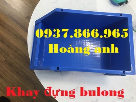 Địa chỉ sản xuất kệ dụng cụ, khau nhựa hình chữ nhật vát đầu, kệ đựng linh kiện có chân chống tầng