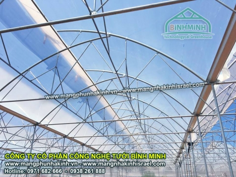 Quy trình xây dựng nhà màng nhà kính, vật liệu làm nhà kính trồng rau,nilon làm nhà kính