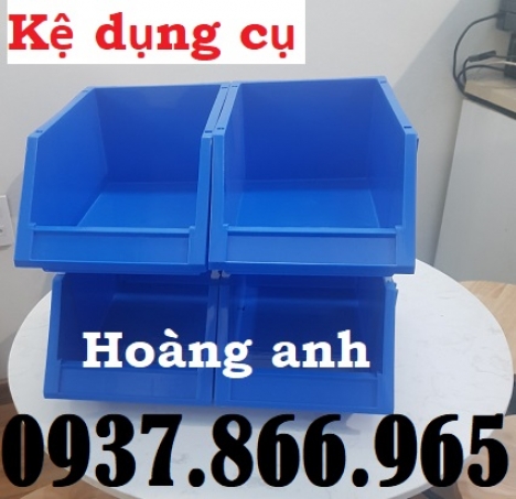 Địa chỉ sản xuất kệ dụng cụ, khau nhựa hình chữ nhật vát đầu, kệ đựng linh kiện có chân chống tầng