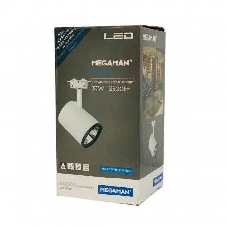 Bộ đèn rọi led loại điều chỉnh MEGAMAN 37W 25° AS Trắng ấm FTA70100v0+025D