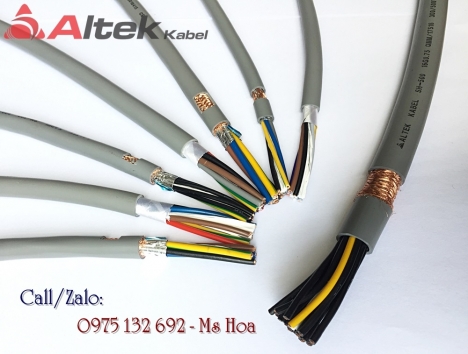 Cáp tín hiệu 8x1.0, cáp điều khiển 8x1.0 Altek Kabel