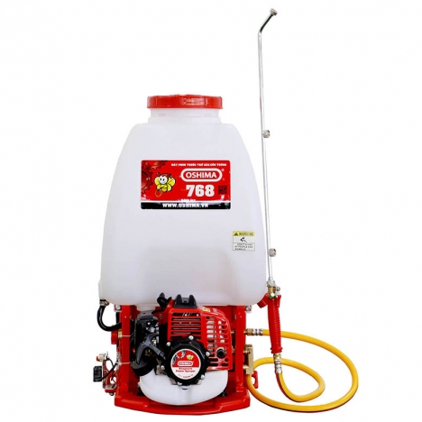 Bình đeo lưng Oshima 768 đỏ phun xịt trong chăn nuôi,khử trùng mầm bệnh