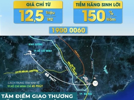 Đất nền the fusion bà rịa - vũng tàu đầu tư hông minh , sinh lời bền vững mức giá chỉ từ 12.500/ m2