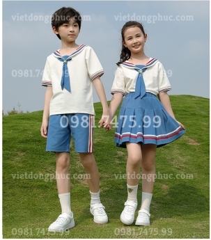 Mẫu đồng phục học sinh cấp 1 phong cách Hàn Quốc xu hướng mới nhất