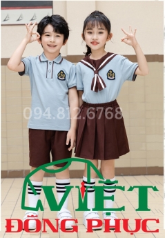 Mẫu đồng phục học sinh cấp 1 phong cách Hàn Quốc xu hướng mới nhất