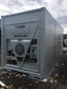 container lạnh 20feet sơn mới màu trắng