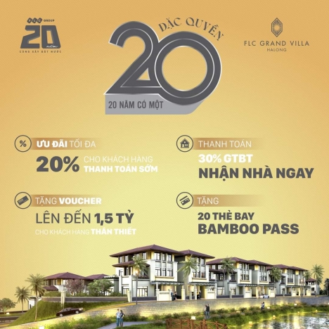 Tưng bừng ưu đãi đặc biệt, FLC Grand villa hạ long hút lực đầu tư