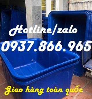 Thùng nhựa trồng sen, thùng nhựa HDPE dung tích lớn, giá thùng nhựa hình chữ nhật