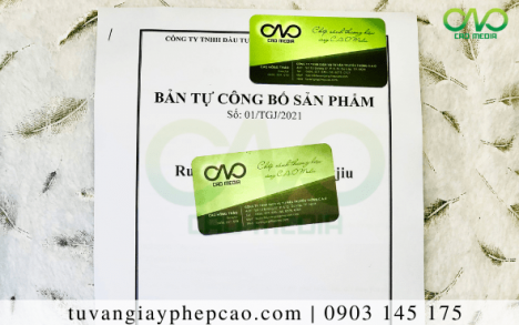 Công bố chất lượng sản phẩm ớt ngâm