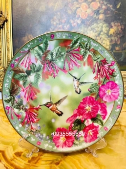 Giao lưu bộ đĩa gốm hàng pháp mùa xuân