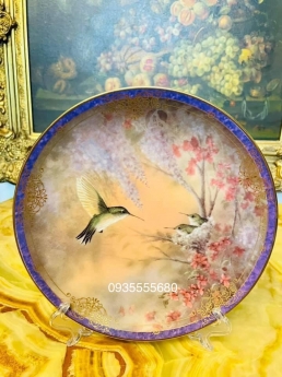 Giao lưu bộ đĩa gốm hàng pháp mùa xuân