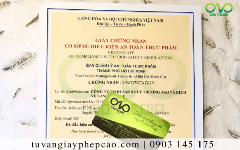 Thủ tục xin giấy phép ATTP cơ sở sản xuất rượu vải