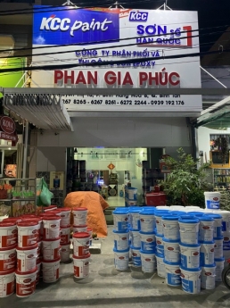 sơn sàn kcc tự phẳng Unipoxy Lining màu xanh D40434 Green