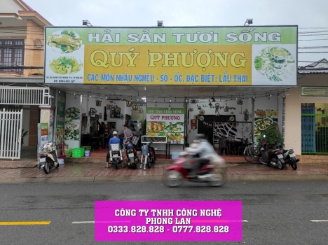 Lắp đặt Camera tại Hải Sản Quý Phượng 101 Huỳnh Thúc Kháng Bảo Lộc Lâm Đồng