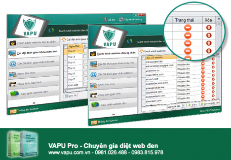 Phần mềm bảo vệ con không sập bẫy web đen