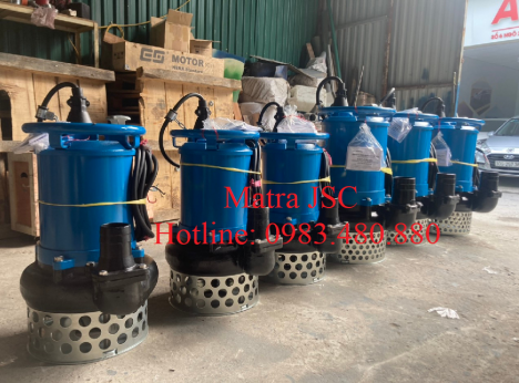 Call/Zalo: 0983.480.880 -Máy bơm chìm Tsurumi hút bùn đặc NKZ3-C4, công suất 3.7 kw