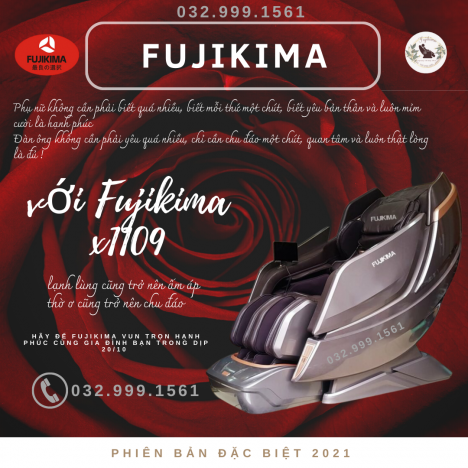 SIÊU PHẨM FUJIKIMA X1109 phá đảo thị trường ghế MASSAGE VIỆT NAM