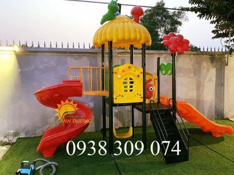 Cầu trượt liên hoàn xích đu