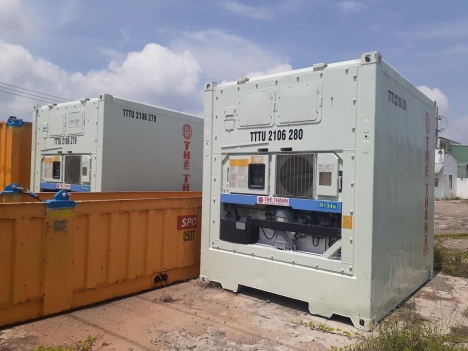 container lạnh 10feet sơn mới