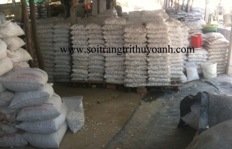 Sỏi trắng quay, sỏi trắng vò sỏi trắng nhân tạo