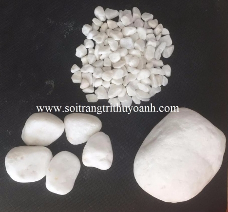 Sỏi trắng quay, sỏi trắng vò sỏi trắng nhân tạo