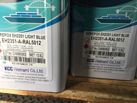 sơn hồ xử lý nước thải eh2351 EPOXY kcc màu đen,màu xám