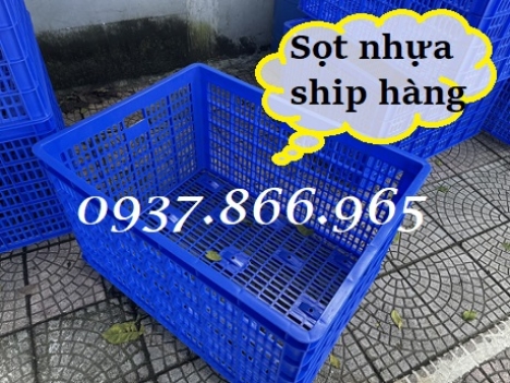 Sọt nhựa có bánh xe dùng trong xí nghiệp may, thùng nhựa rỗng dùng ship hàng