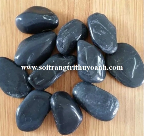 Sỏi đen bóng rải hồ bơi, phòng tắm