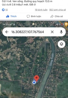 Bán đất chợ Truồi Lộc an Huế
