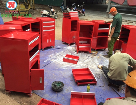 Tủ đồ nghề 3 ngăn kéo, 1 ngăn 2 cánh