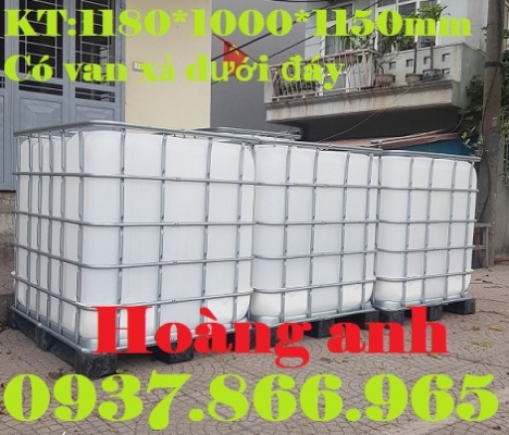 tank nhựa có khung thép bao quanh, Bồn IBC cũ 1000l