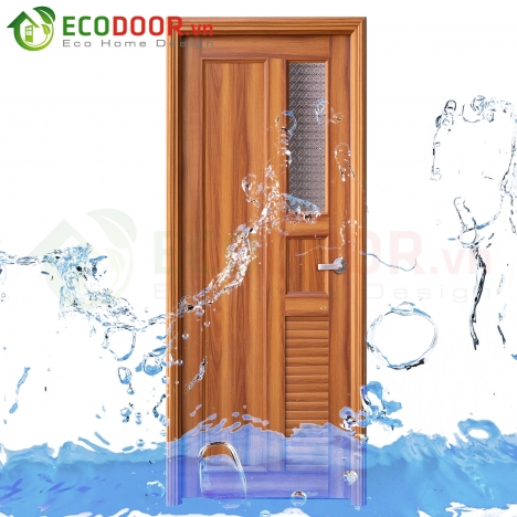 Cửa nhựa giả gỗ phòng tắm giá chỉ 1.850.000đ/bộ