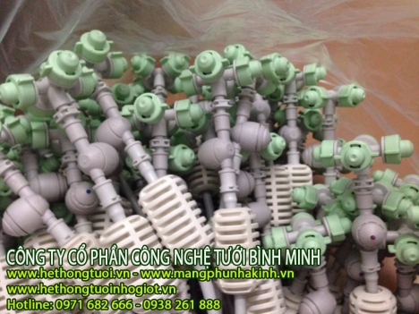 Một số lưu ý khi lắp đặt hệ thống phun sương, tưới phun sương, vòi phun sương tưới lan