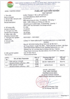 Khẩu trang y tế kháng khuẩn 4 lớp