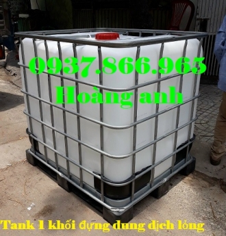 tank nhựa có khung thép bao quanh, Bồn IBC cũ 1000l